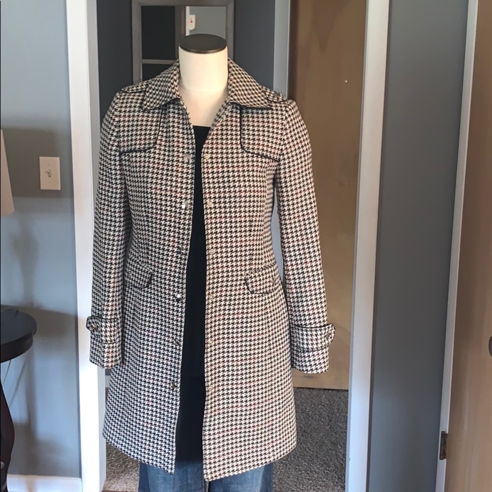 Herringbone Etcetera wool coat size 4